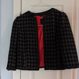 Grey and black checked jacket